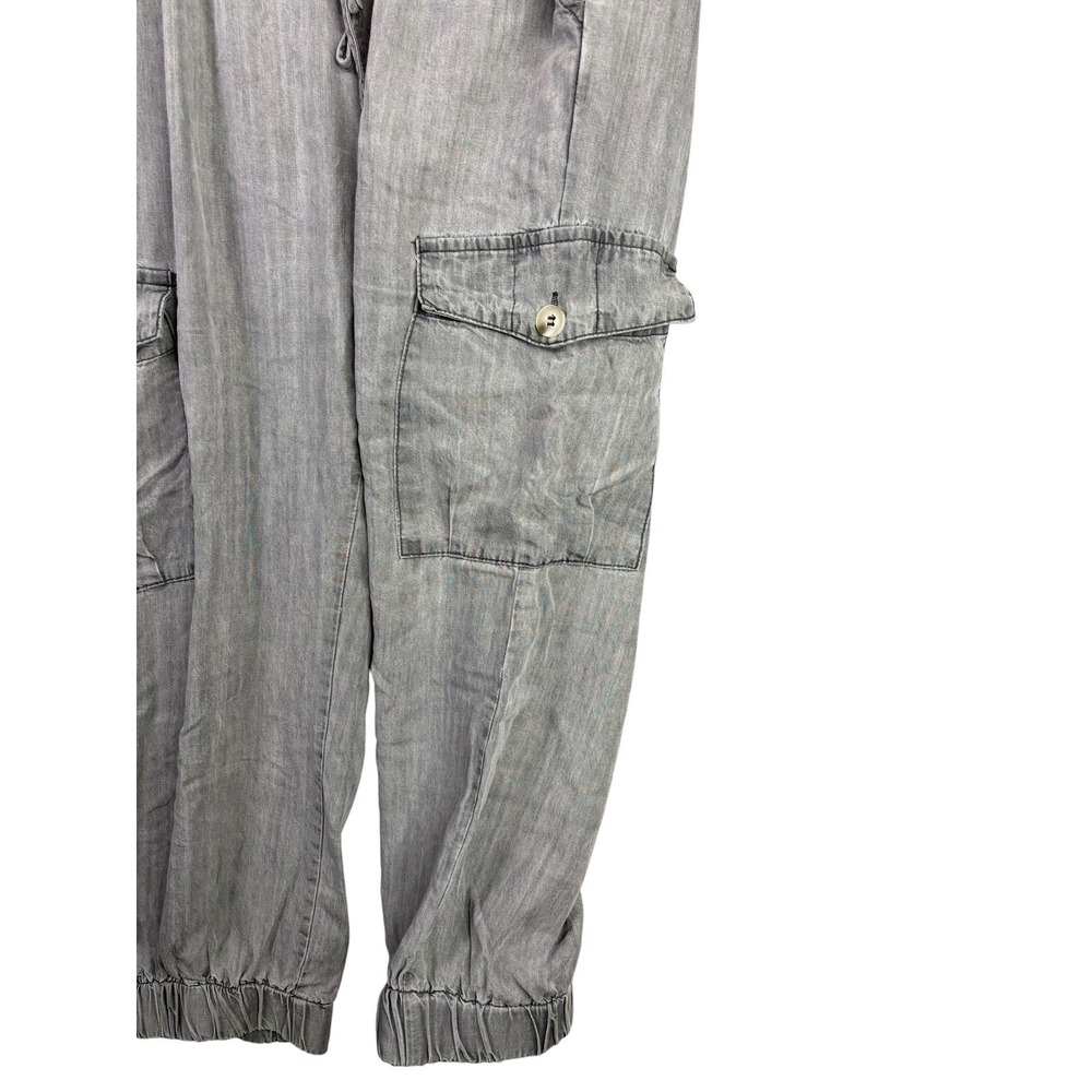 Dress Forum Los Angeles Grey Cargo Jogger Pants Women Size Large Drawstring L - Picture 2 of 7